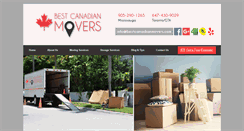 Desktop Screenshot of bestcanadianmovers.com